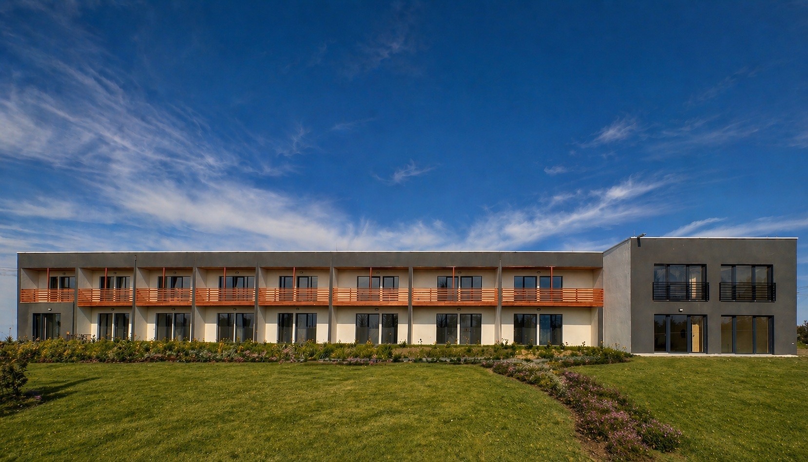 Vnitřní rozvody v jednom z apartmánů